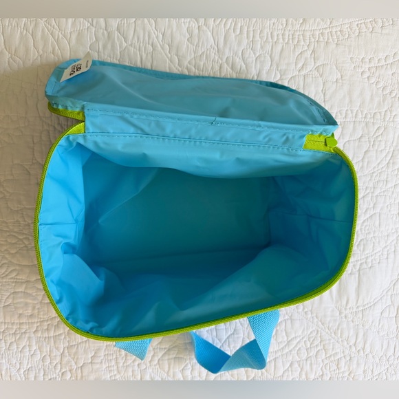 🌴 Trader Joe's Mini Insulated Bag, Aqua and Lime - Picture 4 of 5